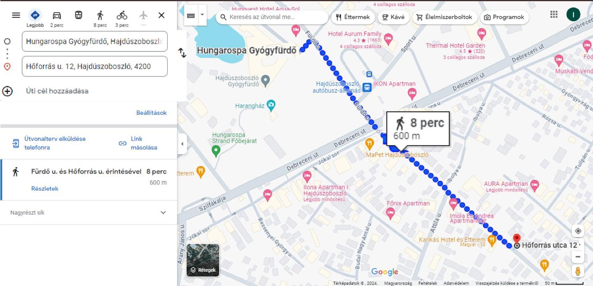 Imola Es Andrea Apartmanhaz 3 ハイデゥソボスロー エクステリア 写真